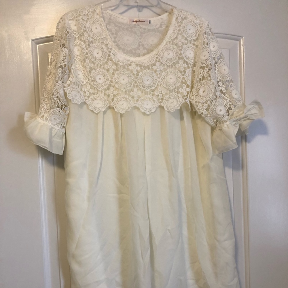 Beautiful crochet detail top